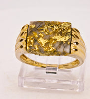 14K Gold Quartz Ring 16to1 Mine