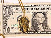 14k BLACK Gold Quartz Pendant RARE