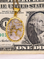 18K 16:1 mine Gold Quartz Pendant