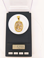 18K 16:1 mine Gold Quartz Pendant