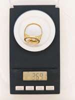 9ct 16to1 Mine Round Gold Quartz Ring GEM-Grade