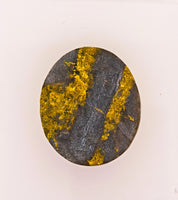 15.72ct Black Oval Gold Quartz Cabochon GRAIL