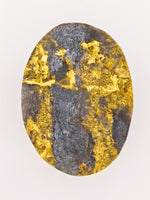 8.67ct Black Oval Gold Quartz Cabochon GRAIL