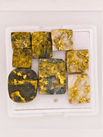 8 x Gold Quartz Cabochon Parcel - 15.58cts