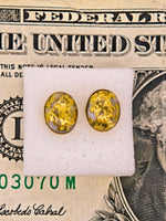 14K Oval Gold Quartz Earrings 16:1 Mine
