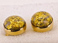 14K Oval Gold Quartz Earrings 16:1 Mine