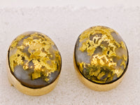 14K Oval Gold Quartz Earrings 16:1 Mine