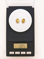 14K Oval Gold Quartz Earrings 16:1 Mine