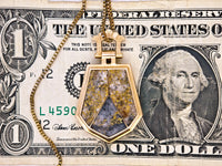 10K Antique HUGE 3-Panel Gold Quartz Pendant - 19.1 Grams