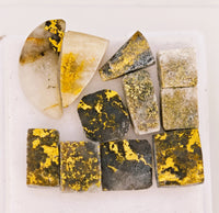 11 x Gold Quartz Cabochon Parcel - 12.24cts