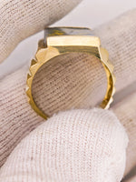 10K Nevada Gold Quartz Signet Ring