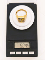 10K Nevada Gold Quartz Signet Ring
