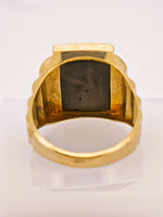 10K Nevada Gold Quartz Signet Ring