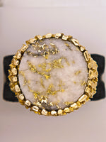 10K 16to1 Mine Round Gold Quartz Ring