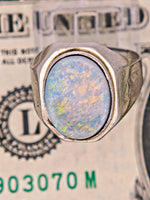 14K Vintage 3.95ct Solid Australian Opal Ring