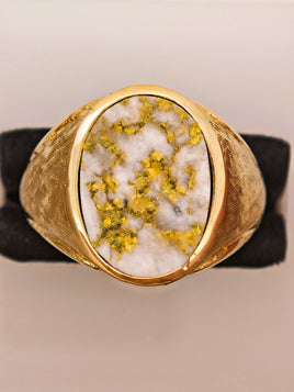 22K Florentine Gold Quartz Ring - 16to1 Mine