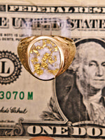 22K Florentine Gold Quartz Ring - 16to1 Mine
