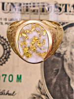 22K Florentine Gold Quartz Ring - 16to1 Mine