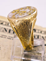 22K Florentine Gold Quartz Ring - 16to1 Mine