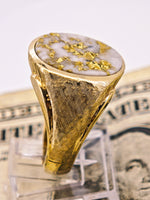 22K Florentine Gold Quartz Ring - 16to1 Mine