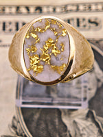 22K Florentine Gold Quartz Ring - 16to1 Mine