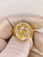 22K Florentine Gold Quartz Ring - 16to1 Mine