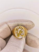 22K Florentine Gold Quartz Ring - 16to1 Mine
