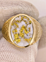 22K Florentine Gold Quartz Ring - 16to1 Mine