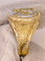 22K Florentine Gold Quartz Ring - 16to1 Mine