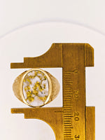 22K Florentine Gold Quartz Ring - 16to1 Mine