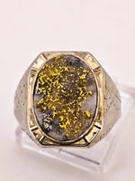 Antique 14K White Gold Quartz Signet Ring