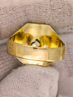 14K 16to1 Gold in Quartz Signet Ring