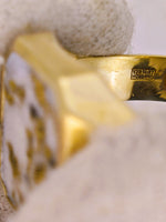 14K 16to1 Gold in Quartz Signet Ring