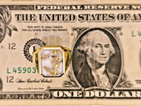 14K 16to1 Gold in Quartz Signet Ring