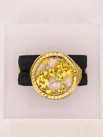 22K 16to1 Mine Round Gold Quartz Ring GEM-Grade