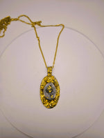Alaskan 22K Gold Nugget Gold Quartz Pendant