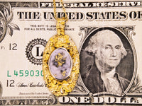 Alaskan 22K Gold Nugget Gold Quartz Pendant