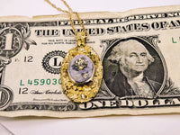 Alaskan 22K Gold Nugget Gold Quartz Pendant