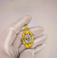 Alaskan 22K Gold Nugget Gold Quartz Pendant