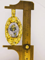 Alaskan 22K Gold Nugget Gold Quartz Pendant