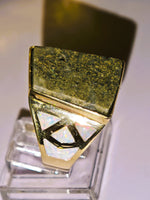 14K Gold Quartz & Opal Signet Ring