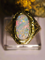 Antique Victorian 10K Opal Ring