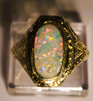 Antique Victorian 10K Opal Ring