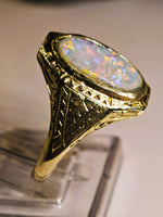 Antique Victorian 10K Opal Ring