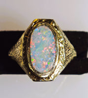 Antique Victorian 10K Opal Ring