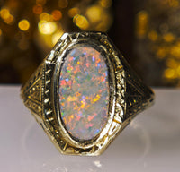 Antique Victorian 10K Opal Ring