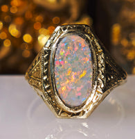 Antique Victorian 10K Opal Ring