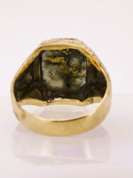 10K Two-Tone Yellow & White Gold, 16to1 mine Gold in Quartz Ring