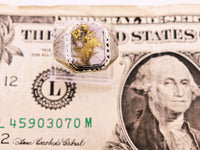 10K Two-Tone Yellow & White Gold, 16to1 mine Gold in Quartz Ring