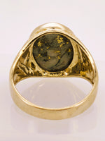 10K Alaskan Gold in Quartz Signet Ring